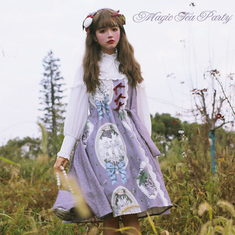 Magic Tea Party~Grape Princess Elegant Dress JSK L light purple 