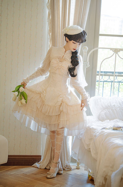 Alice Girl~Zhijian Flower~Qi Lolita Flounce JSK Bolero   