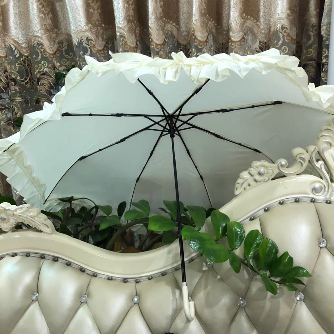 Fresh Flounce Foldable Princess Lolita Parasol   