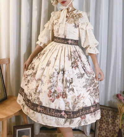 Balladeer~Petal Collar Country Style Lolita JSK Dress   