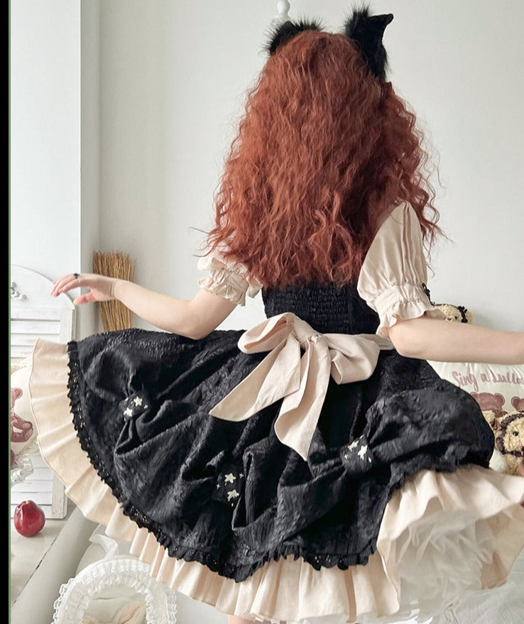 With PUJI~Witch Script~Embroidery Doll Lolita JSK   