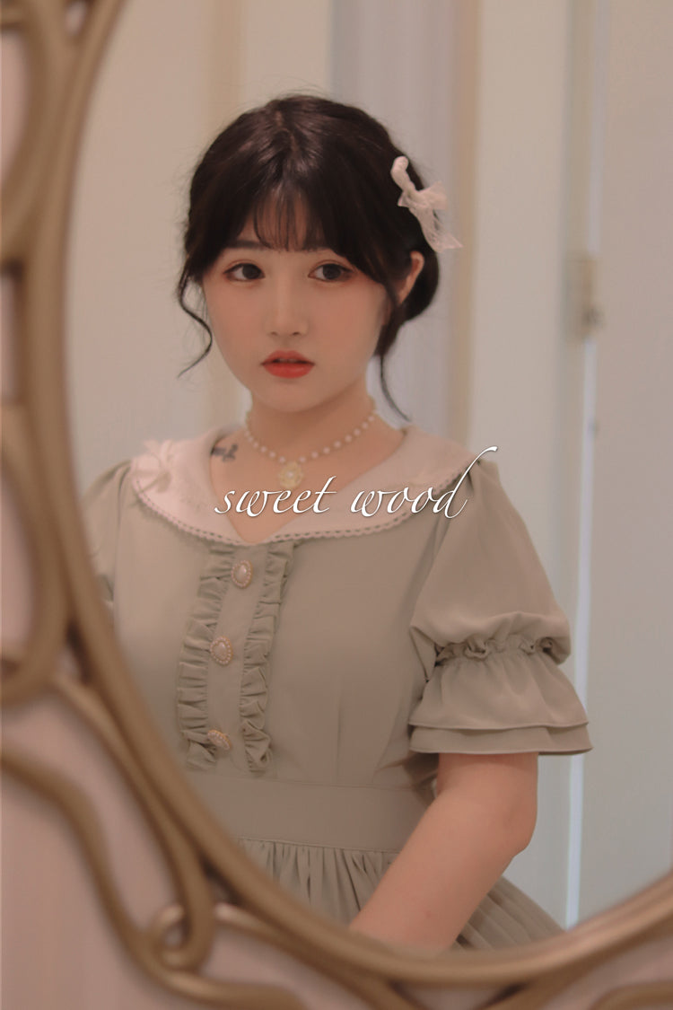 Sweet Wood - Plus Size Vintage Lolita OP Dress
