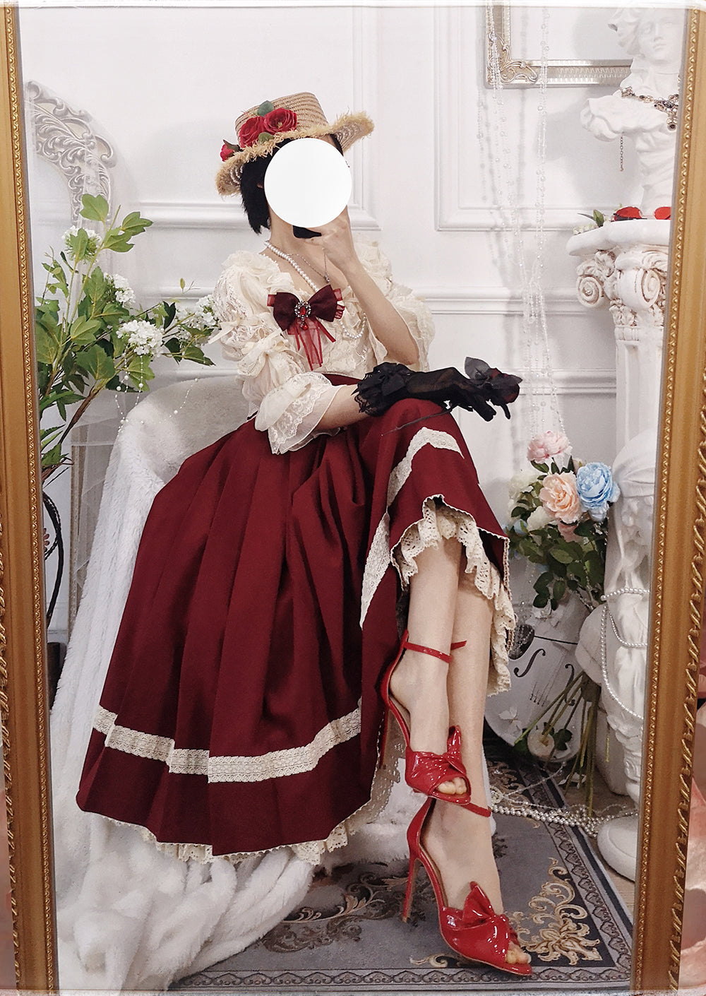 Miss Point~The Sally Gardens~Lotus Root Sleeve Lolita Blouse 8494:91254