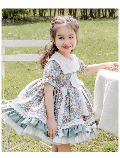 Kawaii Kid Lolita Floral OP Dress 130cm floral color 