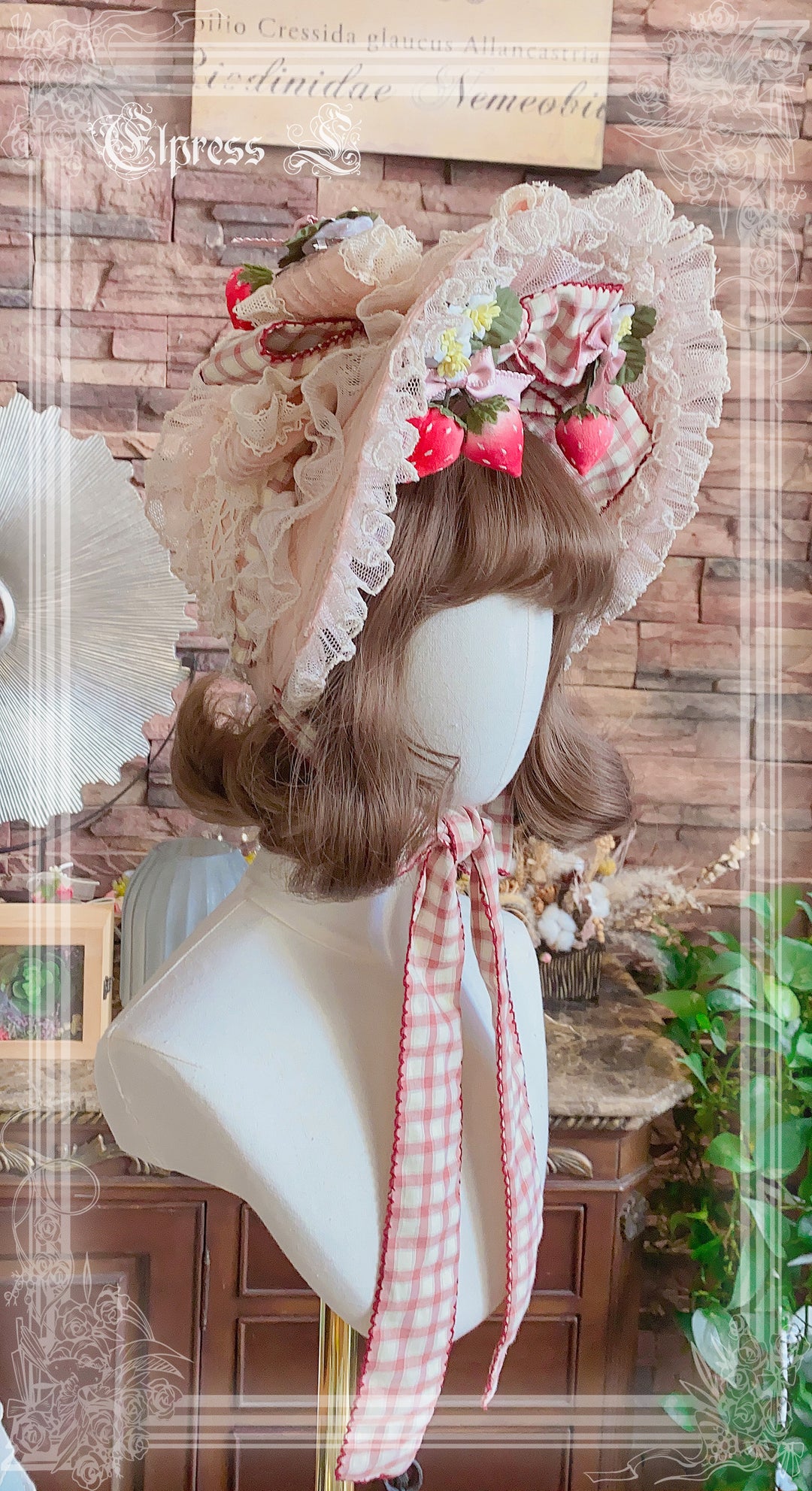 Elpress L~Country Lolita Strawberry BNT KC Choker Accessory   