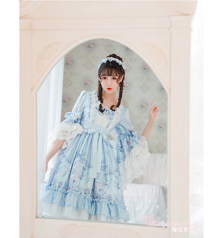 (Buyforme)Magic Tea Party~Swan Lake Daily Wear Lolita OP   