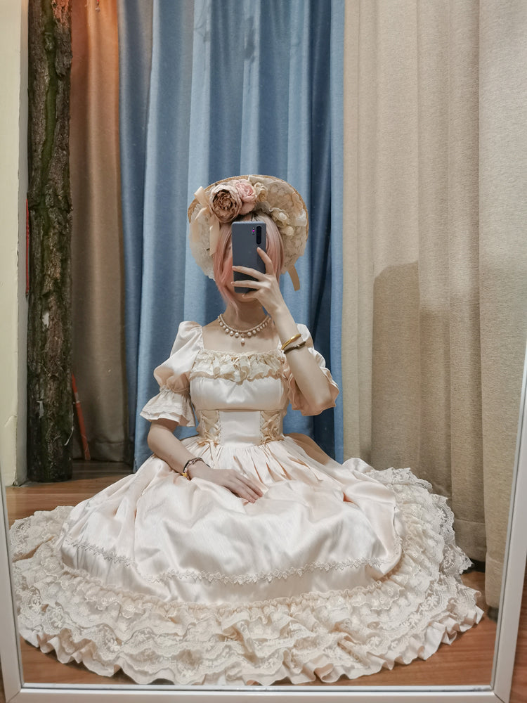 Sweet Wood - CLA Vintage French Lolita OP Dress 3802:20883
