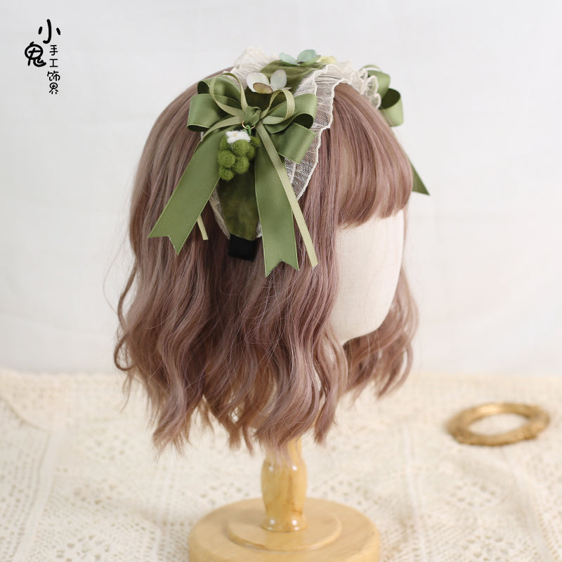 Xiaogui - Purple Grape Vintage French Bow Lolita KC