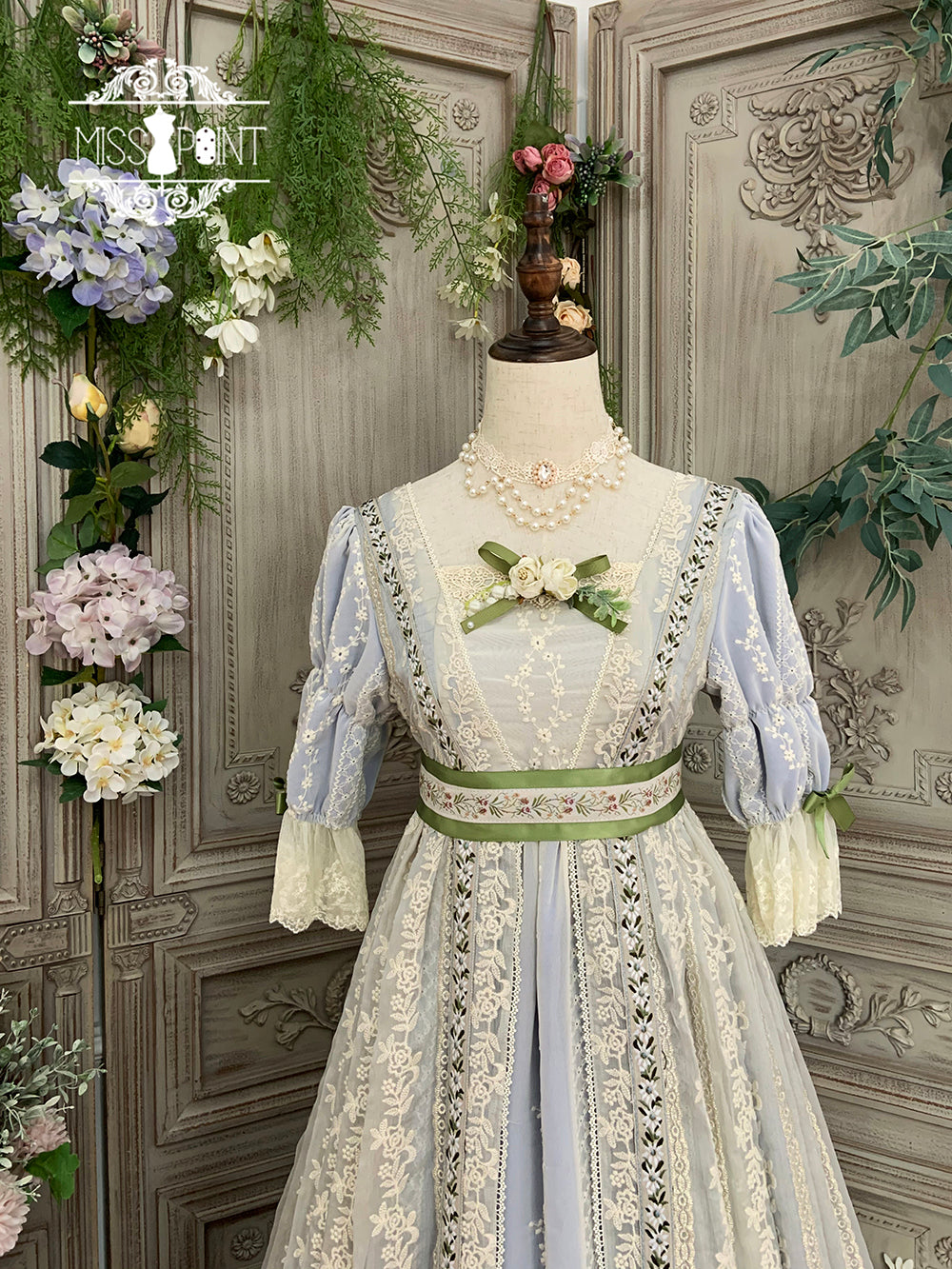 Miss Point~The Sally Gardens~Elegant Lolita Empire-cut OP Dress 8506:91776