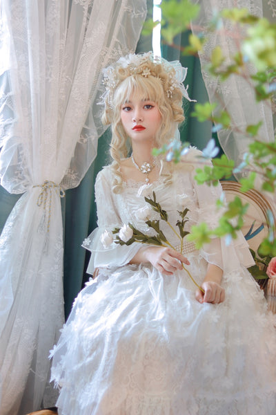 One Night~Flower Wish~Flower Wedding Lolita OP   