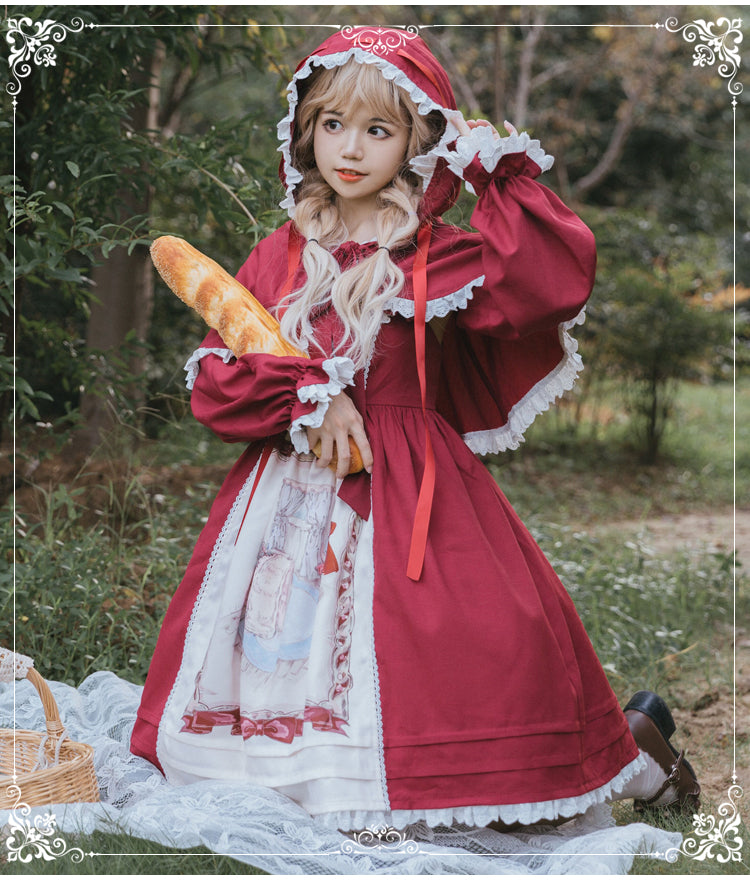 Eieyomi - Little Red Riding Hood - Sweet Lolita JSK Dress