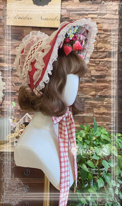 Elpress L~Country Lolita Strawberry BNT KC Choker Accessory berry red BNT 