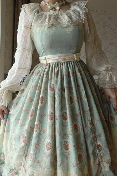 Miss Point~Elegant Flower Wall Lolita JSK Dress   