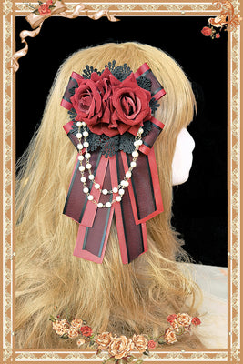 Infanta~Midnight Magic~Gothic Lolita JSK Dress S balck and red headwear 