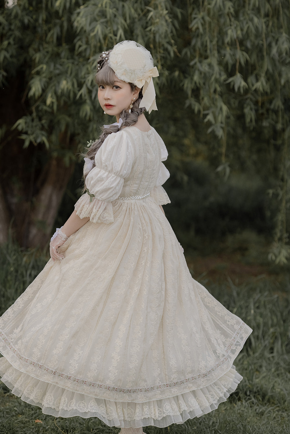 Miss Point~The Sally Gardens~Elegant Lolita Empire-cut OP Dress   