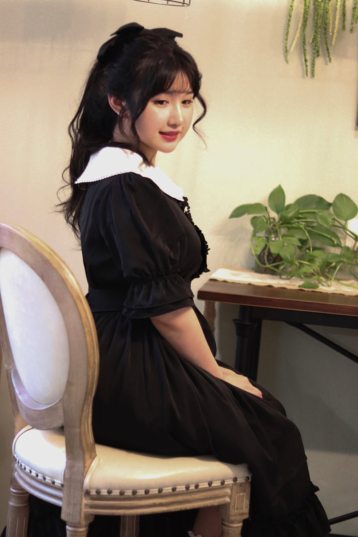 (Buyforme) Sweet Wood~ CLA French Vintage Lolita OP Dress 2XL black 