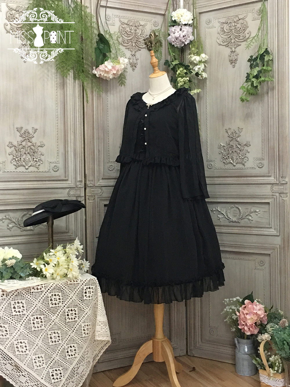 Miss point~Rhine Riverside~French Vintage Chiffon Lolita JSK 1802:45711
