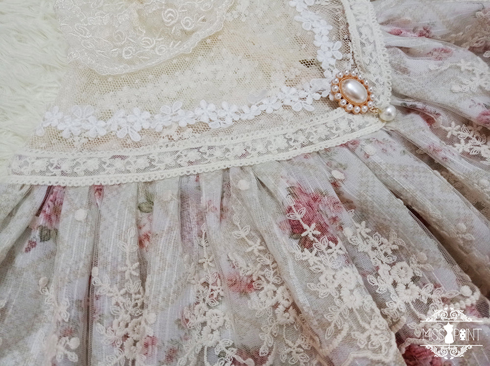Miss Point - Woody Rose - Classic Elegant Floral Lolita OP Dress