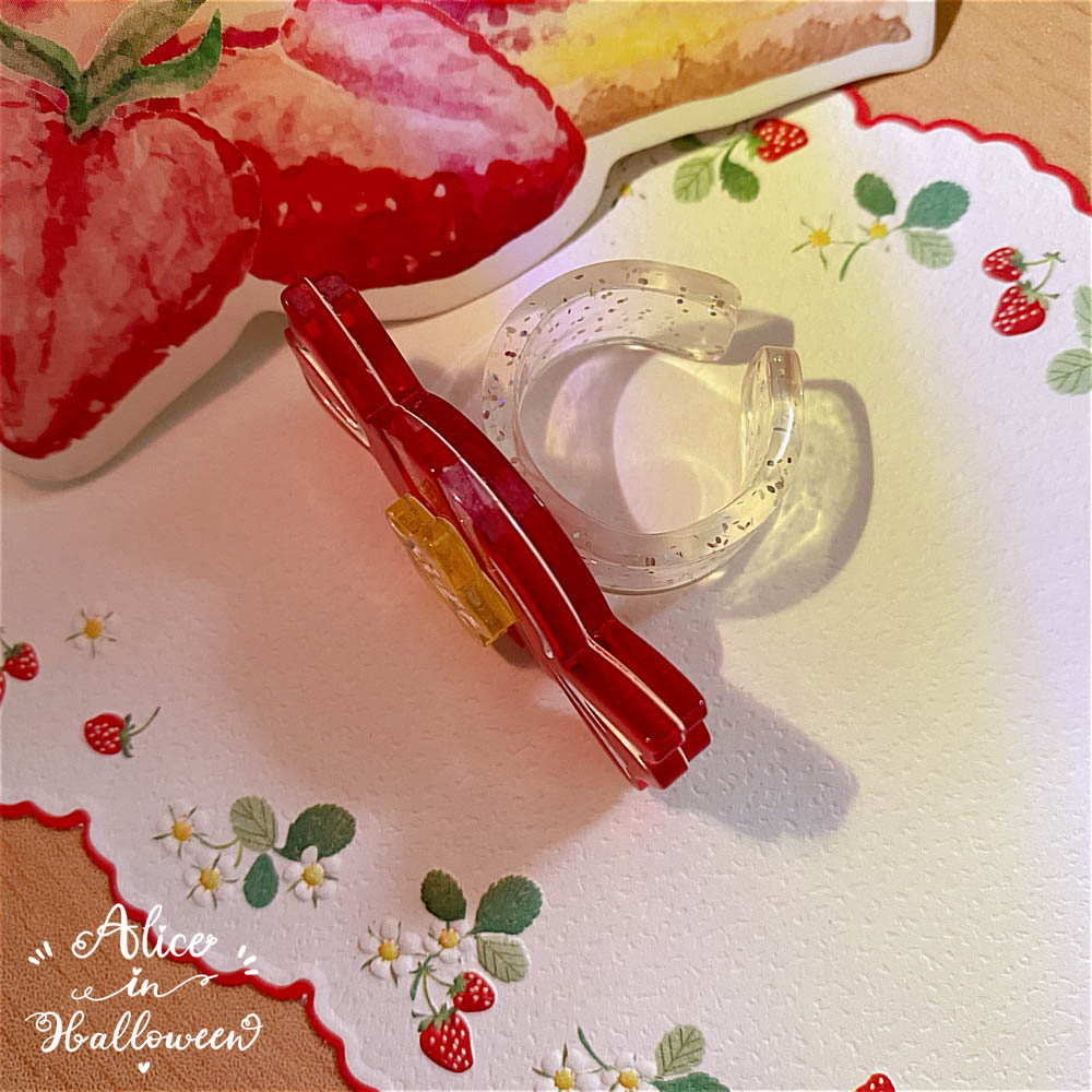 (Buyforme) Halloween Alice~Rainbow Candy~Sweet Lolita Ring Hairclip 6852:73308