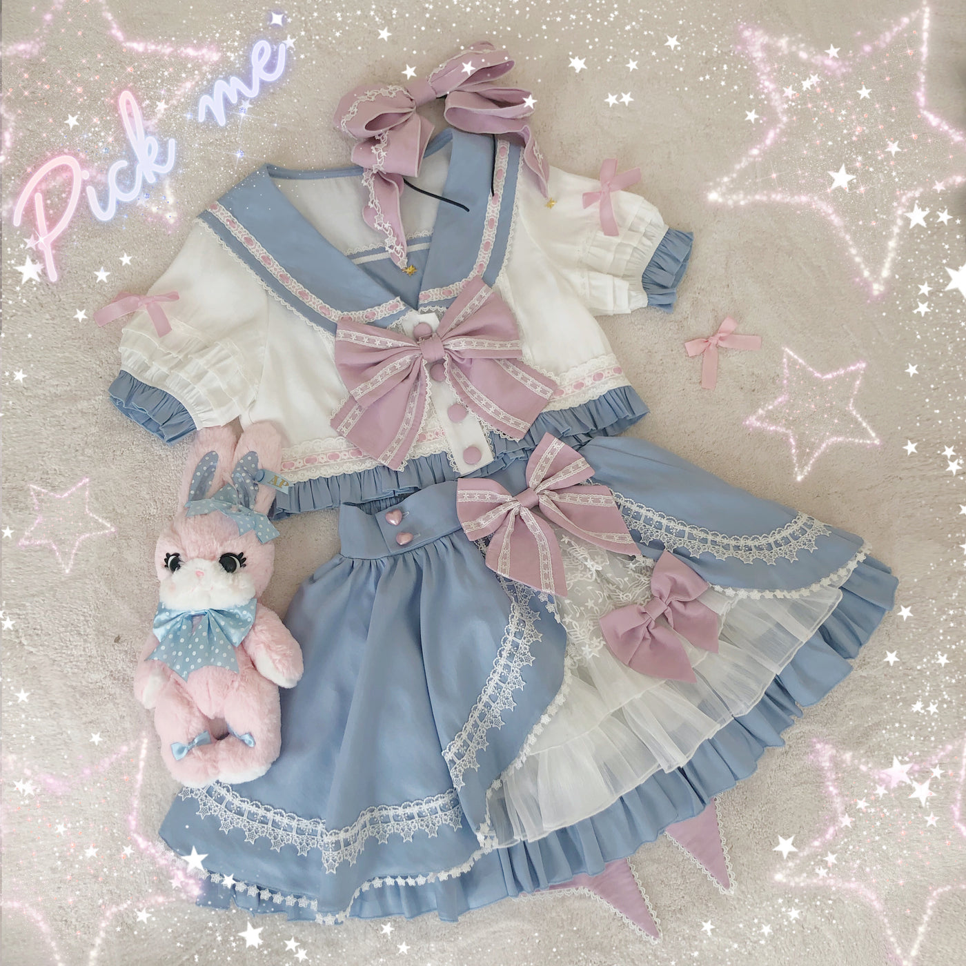 Star Fantasy~Rising Star Lolita SK Kawaii Skirt   