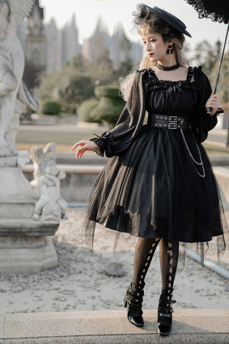 Your Princess - Gothic Lolita High Waist Black Dress