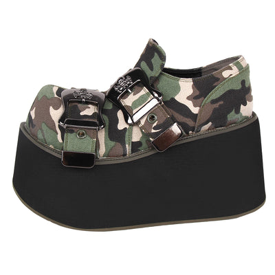 Angelic Imprint~Camouflage 10cm Punk Lolita Muffin Shoes   