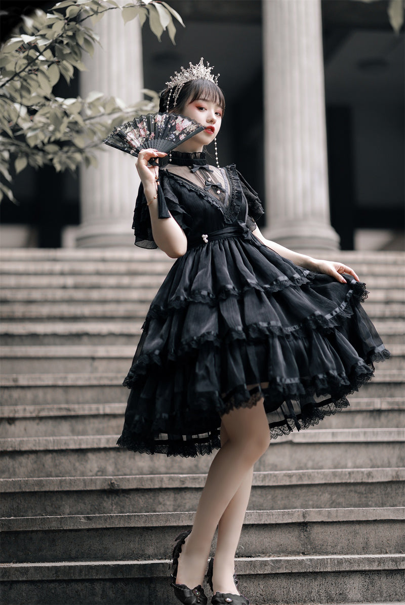 Your Princess~Castle Night~Dark Themed Gothic Lolita OP   