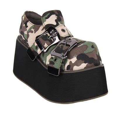 Angelic Imprint~Camouflage 10cm Punk Lolita Muffin Shoes   
