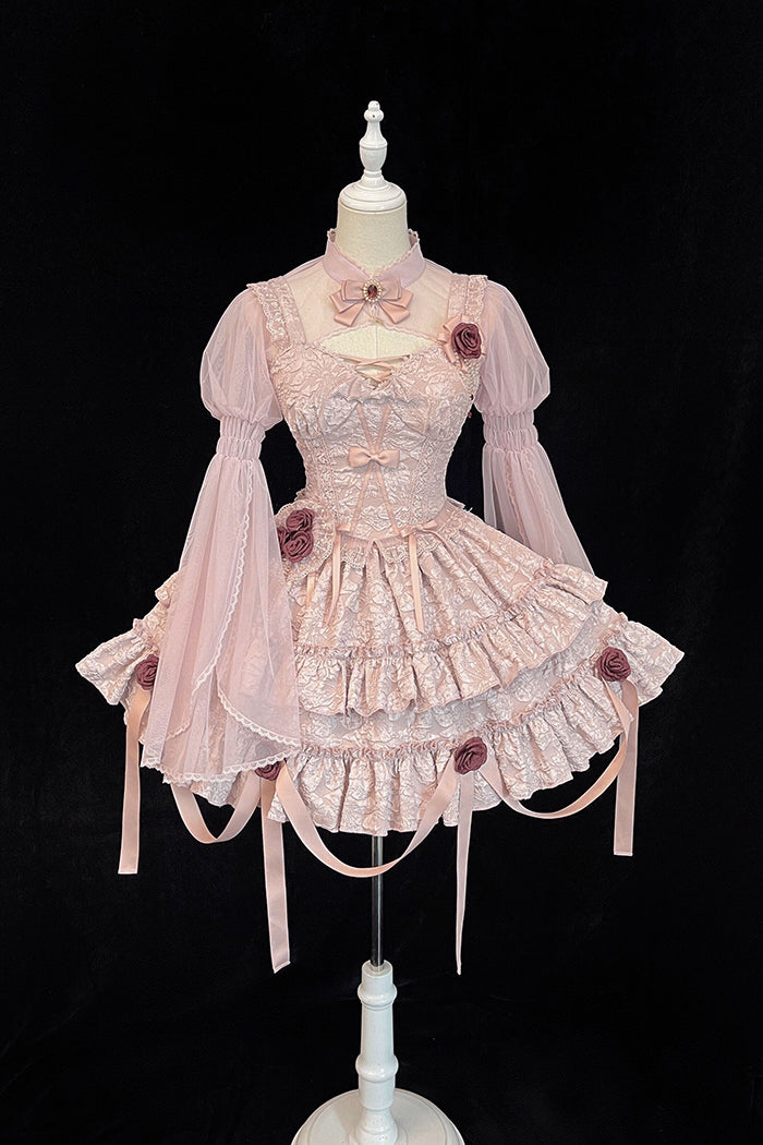 Alice Girl~Gothic Lolita Bolero~Blood Rose Long Sleeve Bolero   