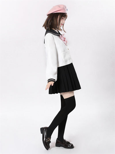 (Buyforme)To Alice~Sweet Lolita Black Cat Ear JK Suit Top   