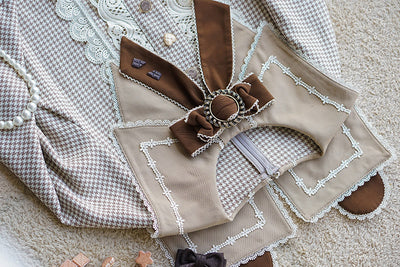 ZeeYe~Houndstooth Low Waistline Lolita Dress   