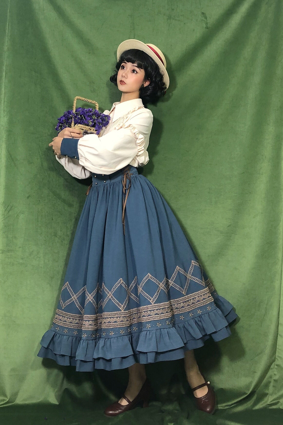 Yuan Su - Elegant Solid Color Lolita SK