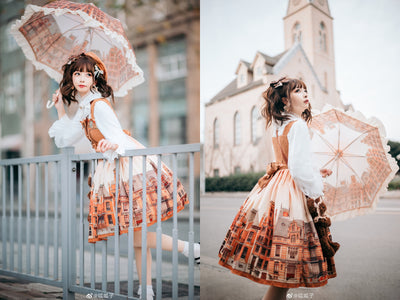 Kencrlo~Dim Moonlight~Classic Lolita Chiffon Yarn Inner Blouse   