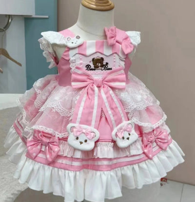 (Buyforme)Ming Tang Yuan~Autumn Pink Kid Lolita Dress pink 100 cm 