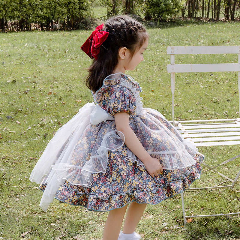 Kawai Kid Lolita Floral Dress   