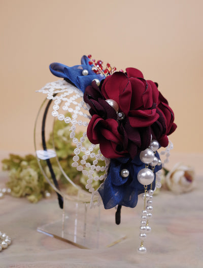 Rose of Sharon~Rose Poetry~ Bowknot Elegant Lolita Flower KC   