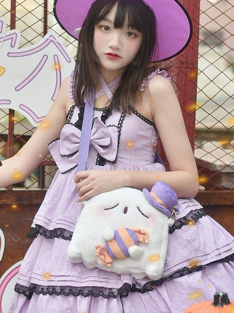 DRDR - Kawaii Lolita Ghost White Plush Bag
