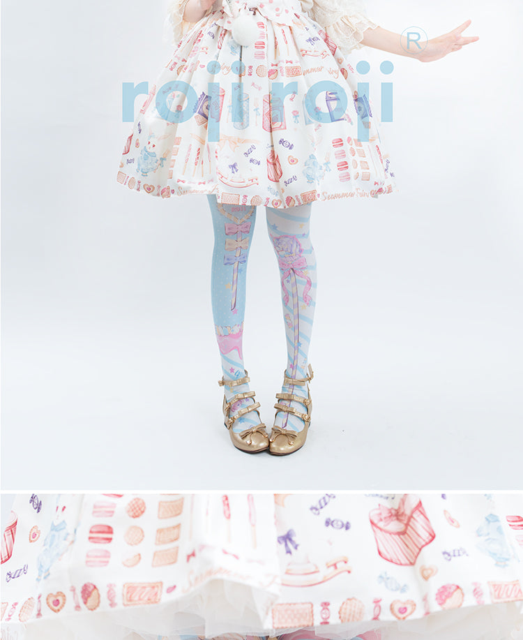 Roji roji~Holy Mace Fairy Kei Lolita Tights   