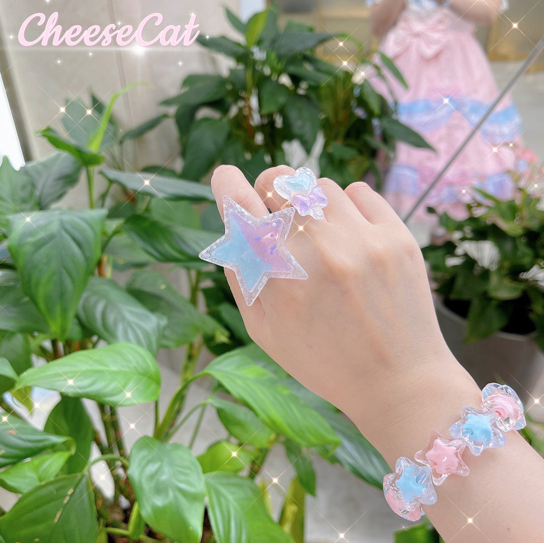 (Buyforme)Cheese Cat~Buling Crystal Summer LolitaSweet Bracelet   