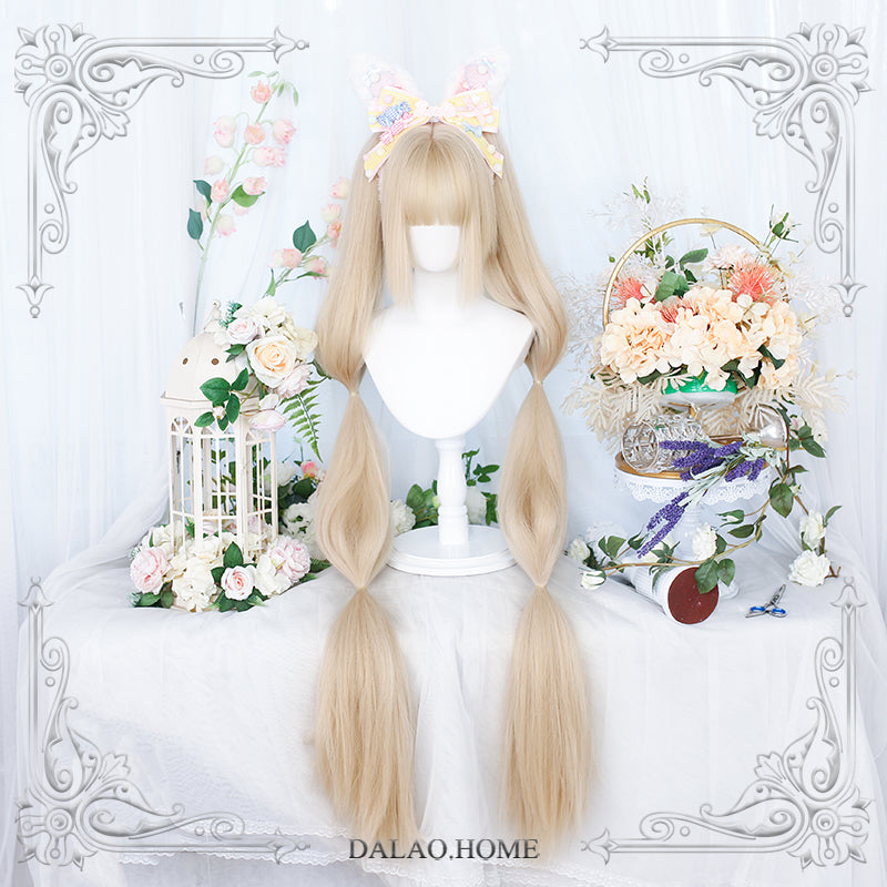 Dalao Home~Long Sweet Lolita Wig With Ponytails