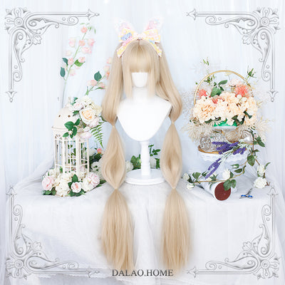 Dalao Home~Long Sweet Lolita Wig With Ponytails   