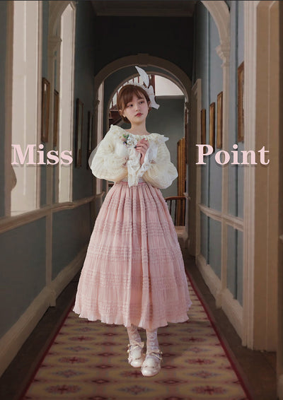 Miss Point~Icing Sugar~Elegant Retro Pure Color Lolita Long Skirt S dead rose short 