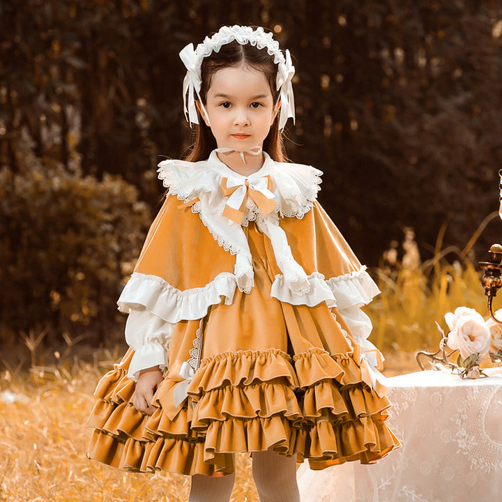 Kid Lolita Princess Cloak Dress   