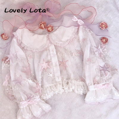 LovelyLota~Little Star~Sweet Lolita Thin Short Coat   