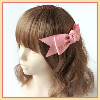 Pumpkin Cat~Candy Boxes~Kawaii Lolita Accessories pink clip  