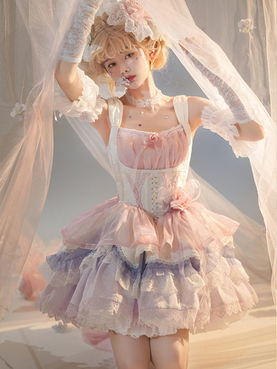 (BuyForMe) Half Sweet Lolita~Rose Memoir~Hot Girl Lolita JSK   