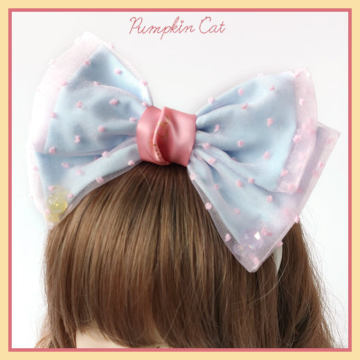 Pumpkin Cat - Candy Boxes - Kawaii Lolita Accessories blue pink hair band