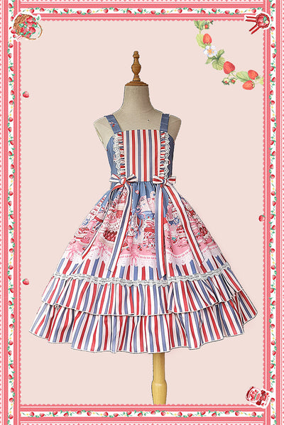 Infanta~Strawberry Buffet~Sweet Lolita JSK Dress   