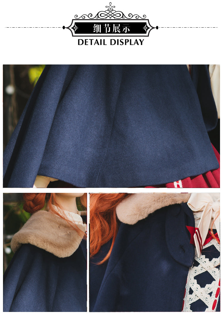 Eieyomi~Miss Betty~Lolita Autumn and Winter Wool Cape   