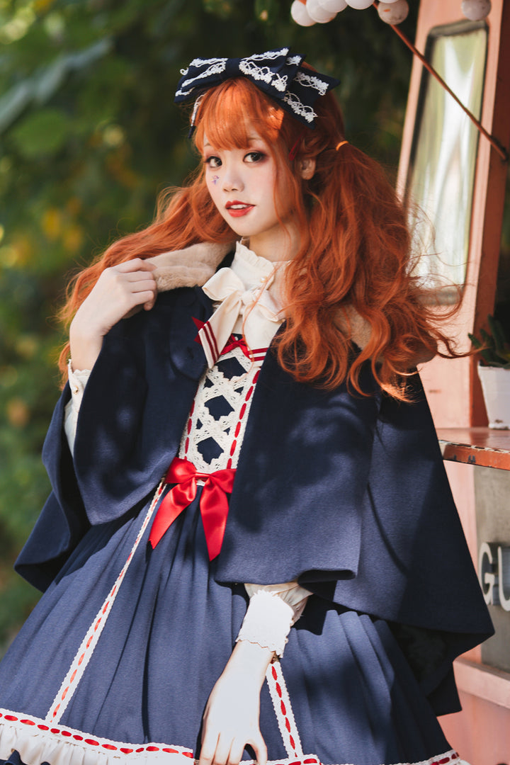 Eieyomi~Miss Betty~Lolita Autumn and Winter Wool Cape   